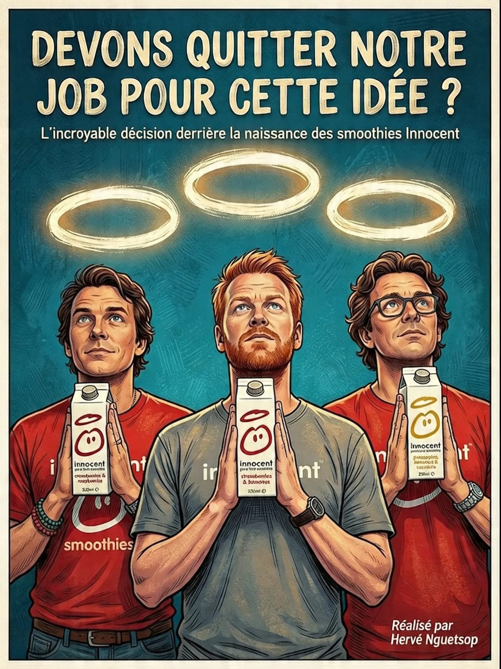 BD Innocent Drinks — deux poubelles OUI/NON qui ont lancé une marque culte